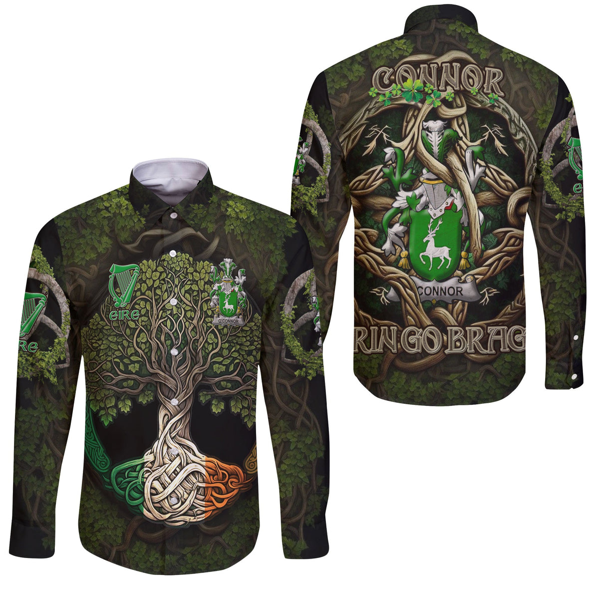 Connor or O Connor Corcomroe Long Sleeve Button Shirts Ireland Is My Root Style