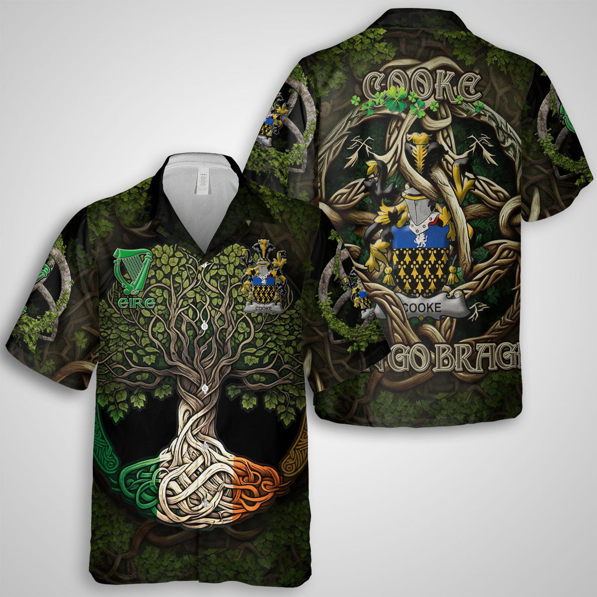 Cooke Hawaiian Shirts Ireland Is My Root Style