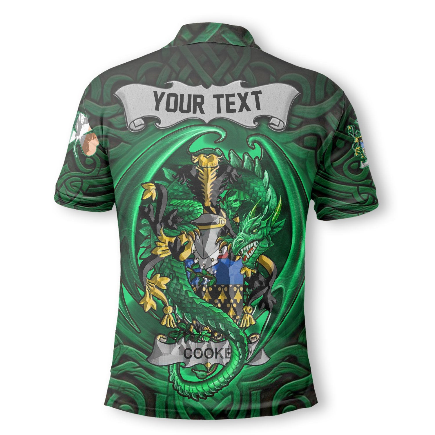 Cooke Polo Shirts The Green Dragon Of Ireland Style