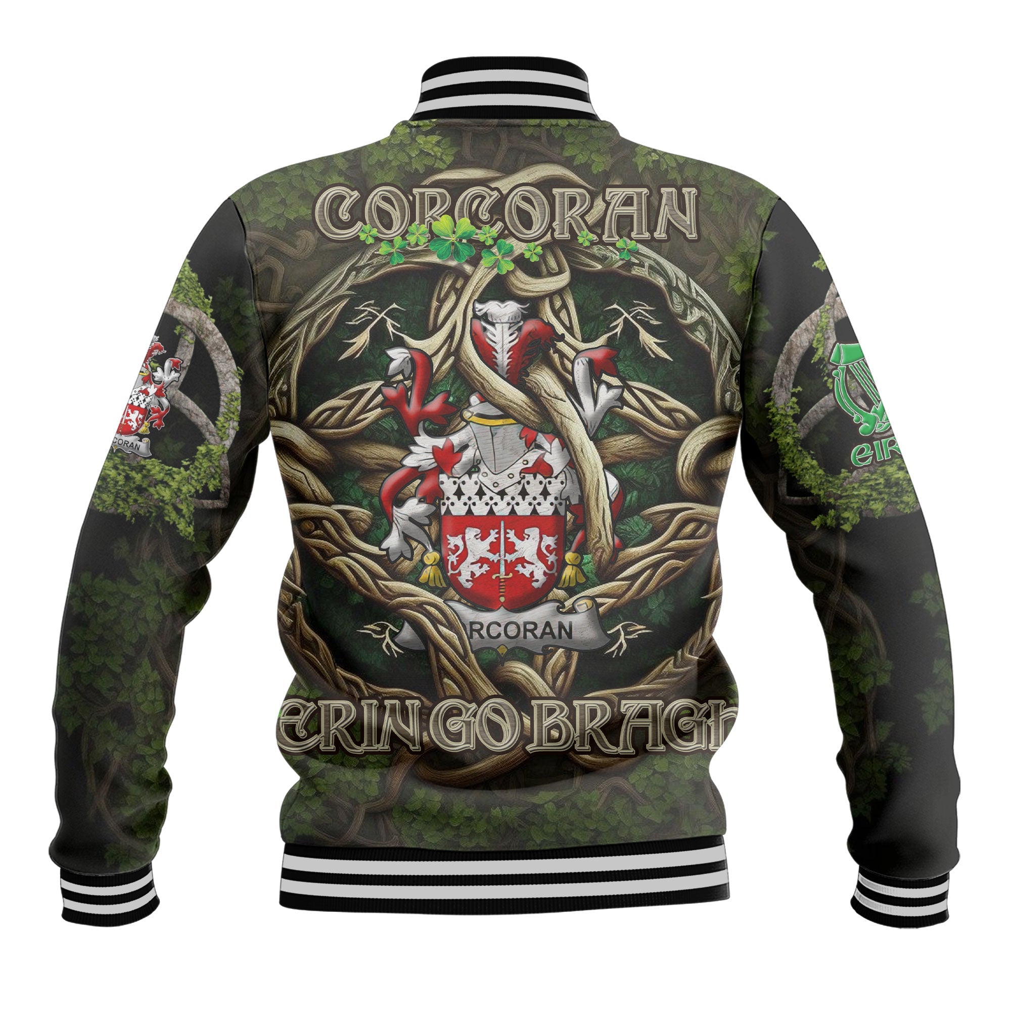 Corcoran or McCorcoran Baseball Jackets Ireland Is My Root Style