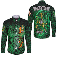 Corrigan or O Corrigan Long Sleeve Button Shirts The Green Dragon Of Ireland Style