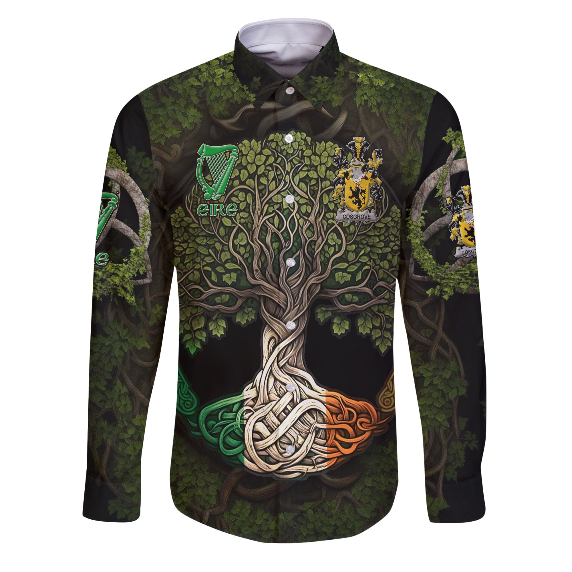 Cosgrove or O Cosgrave Long Sleeve Button Shirts Ireland Is My Root Style