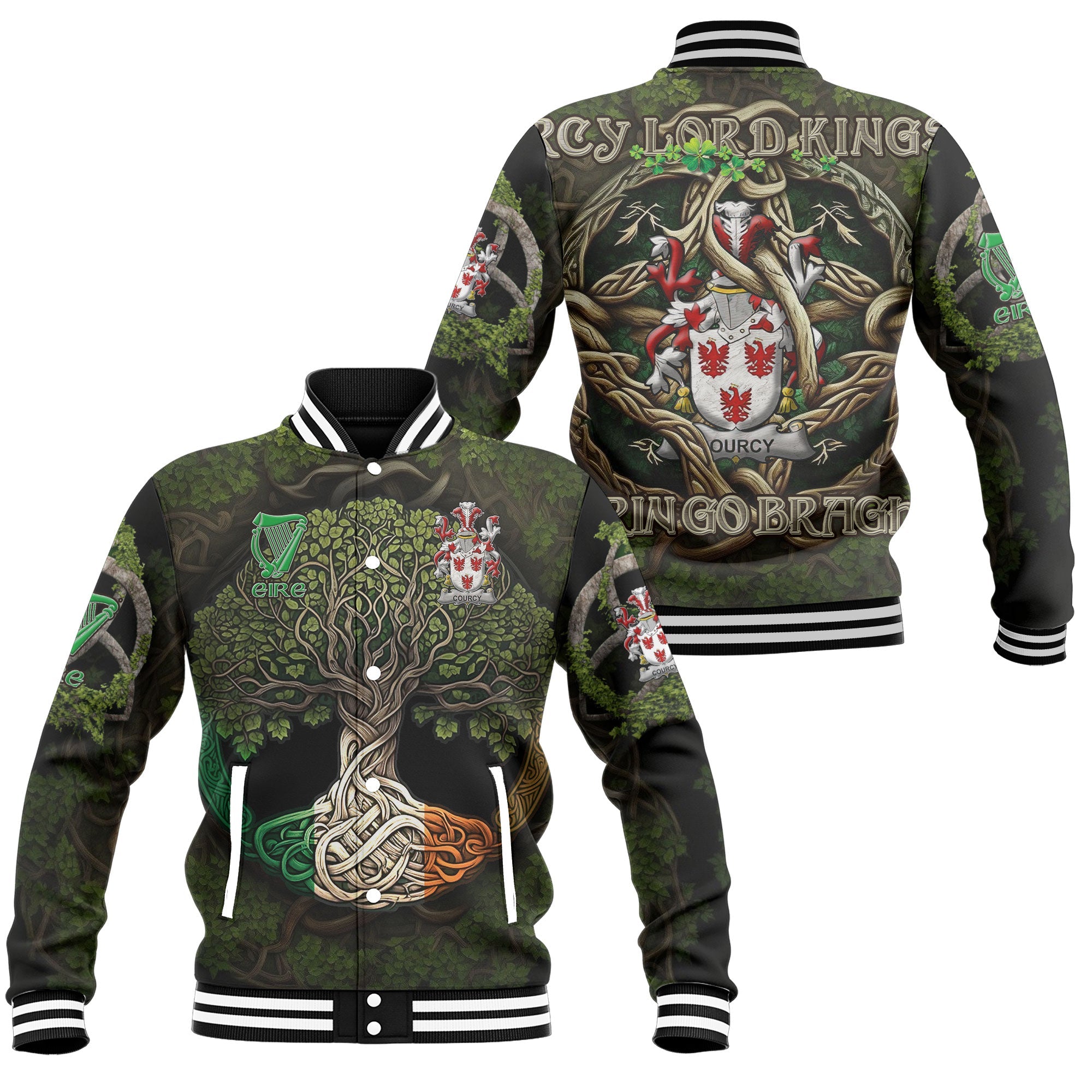 Courcy de Lord Kingsale Baseball Jackets Ireland Is My Root Style