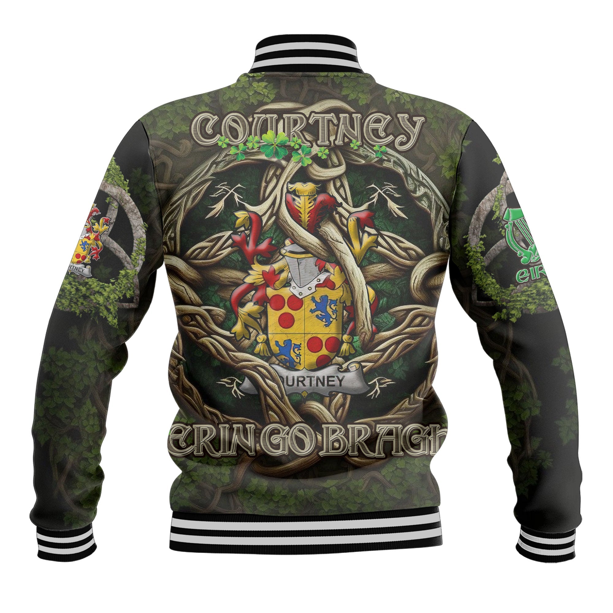 Courtney Baseball Jackets Ireland Is My Root Style