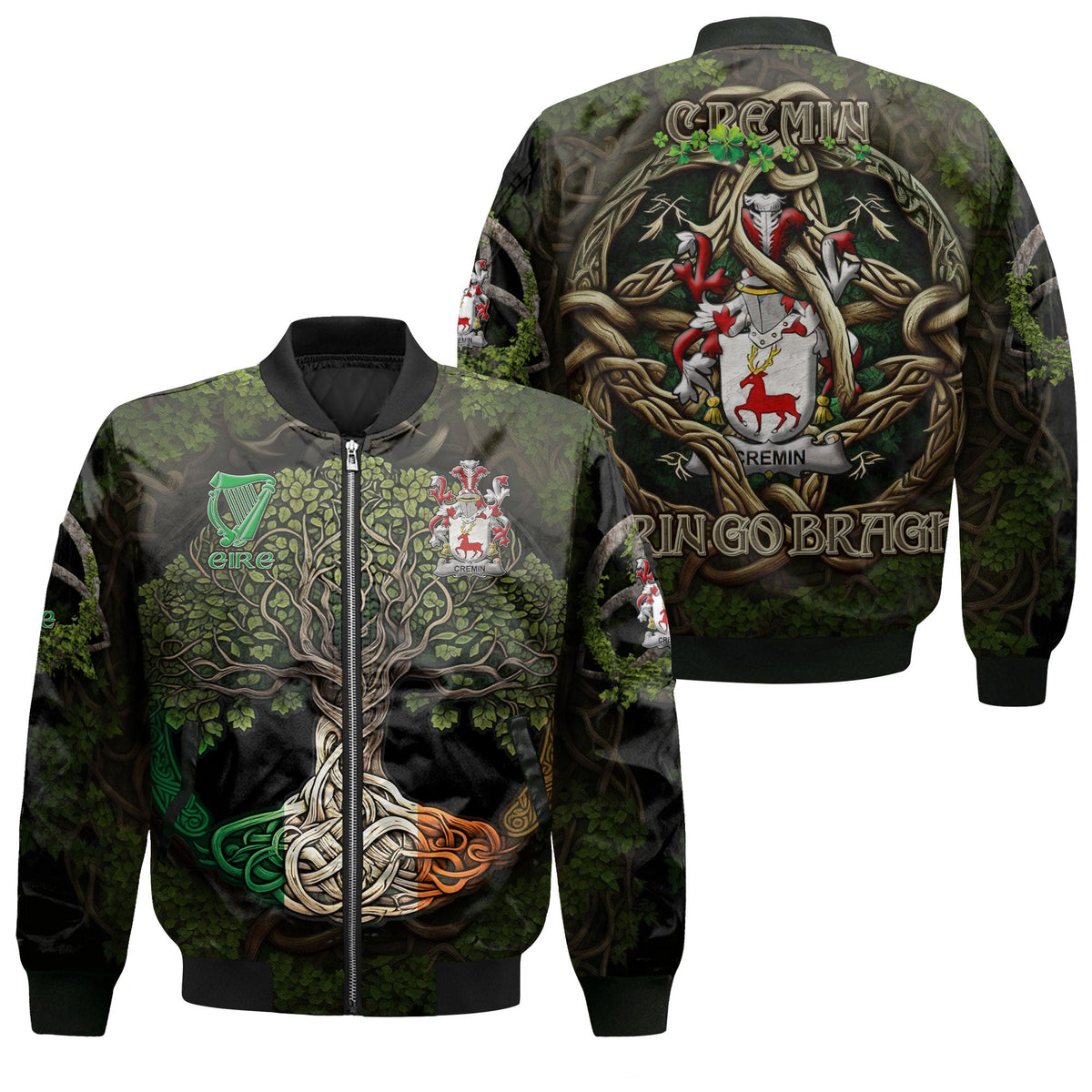 Cremin or O Cremin Bomber Jackets Ireland Is My Root Style