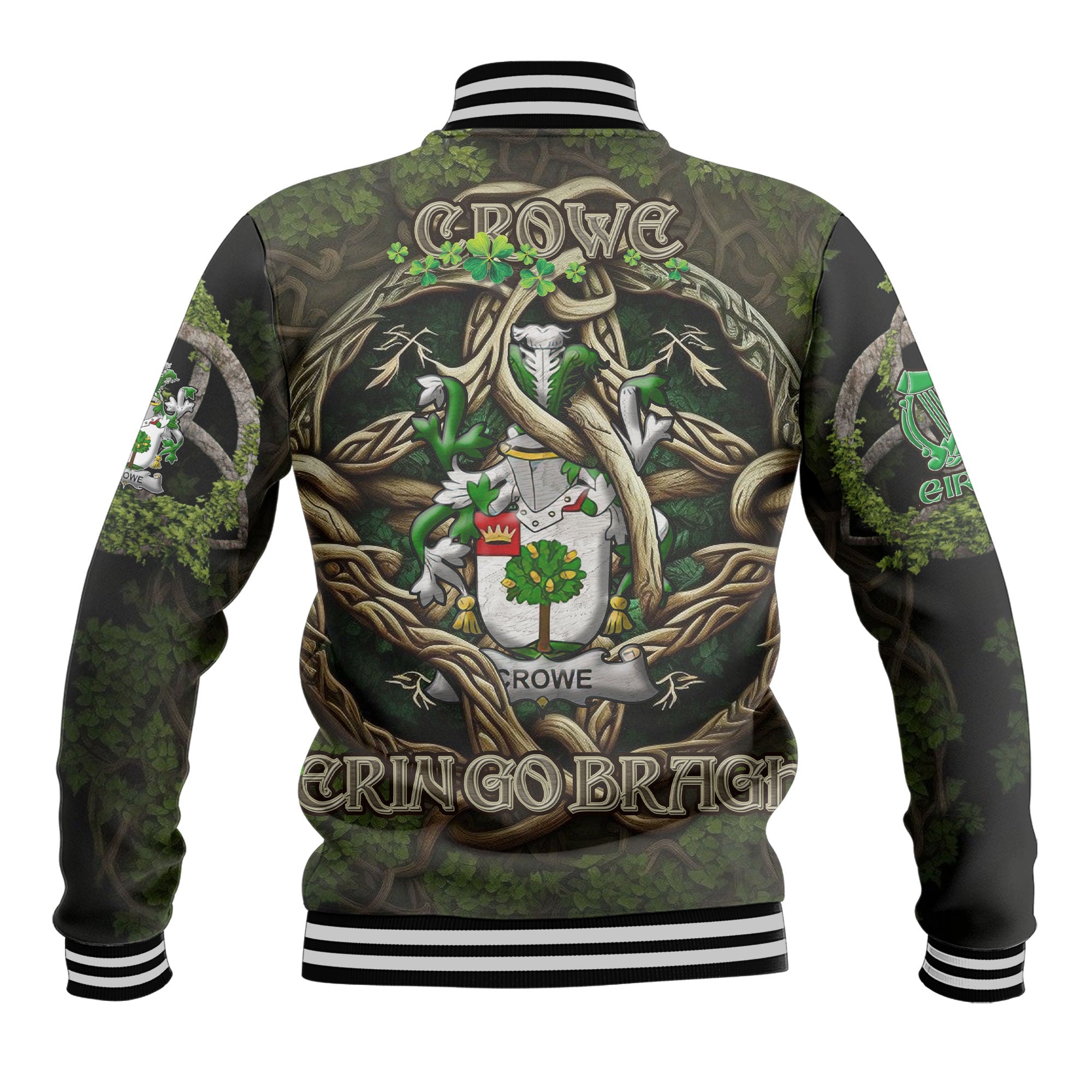 Crowe or McEnchroe Baseball Jackets Ireland Is My Root Style