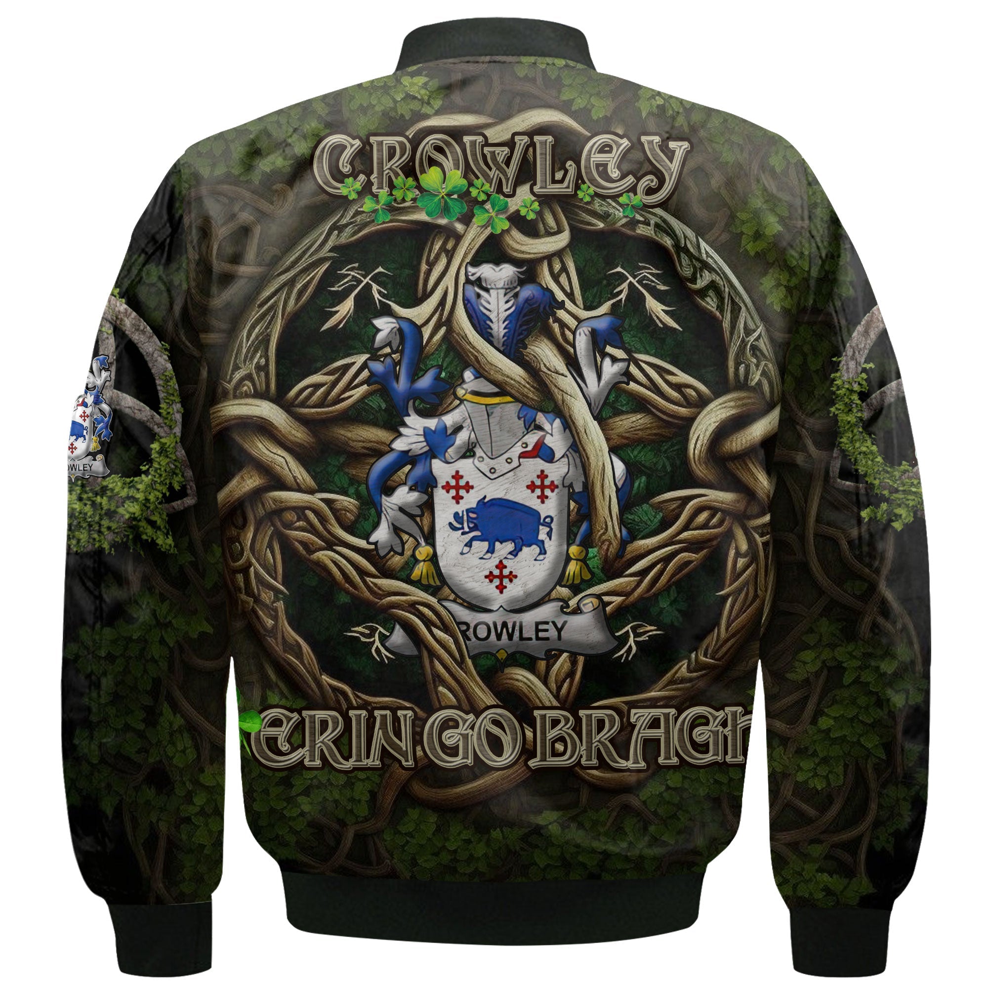Crowley or O Crouley Bomber Jackets Ireland Is My Root Style