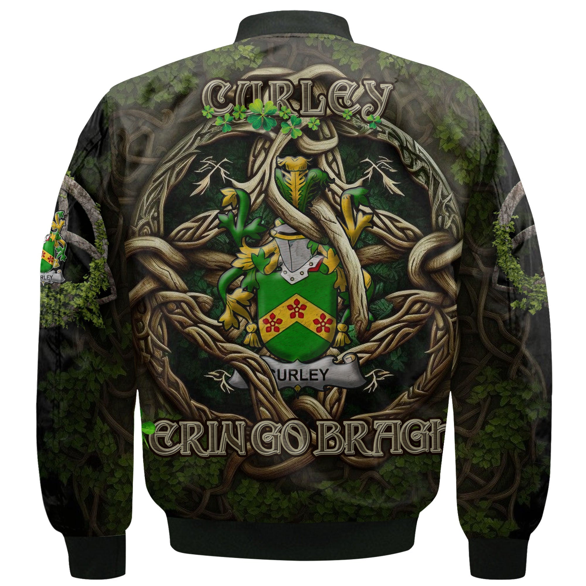 Curley or McTurley Bomber Jackets Ireland Is My Root Style