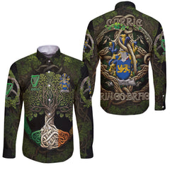 Currie or O Currie Long Sleeve Button Shirts Ireland Is My Root Style