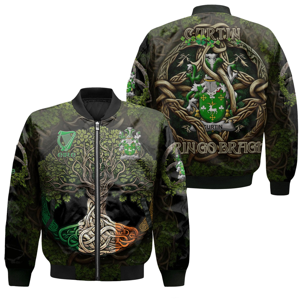 Curtin or McCurtin Bomber Jackets Ireland Is My Root Style