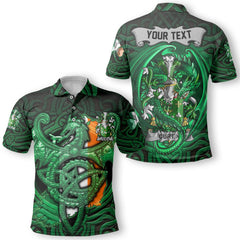 Curtin or McCurtin Polo Shirts The Green Dragon Of Ireland Style