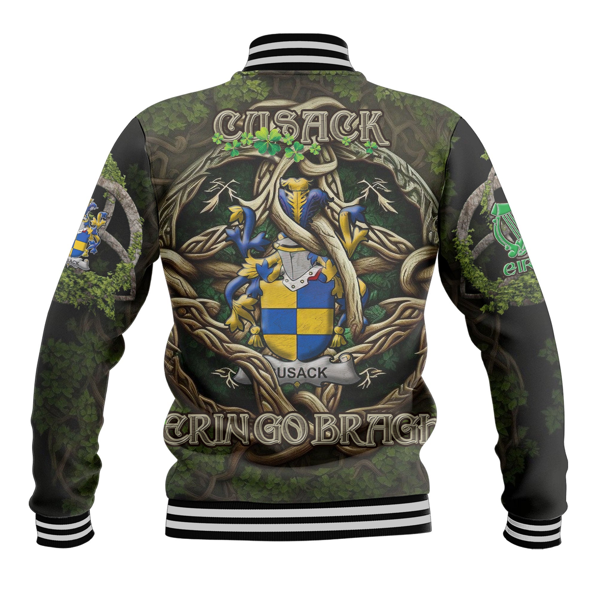 Cusack Baseball Jackets Ireland Is My Root Style