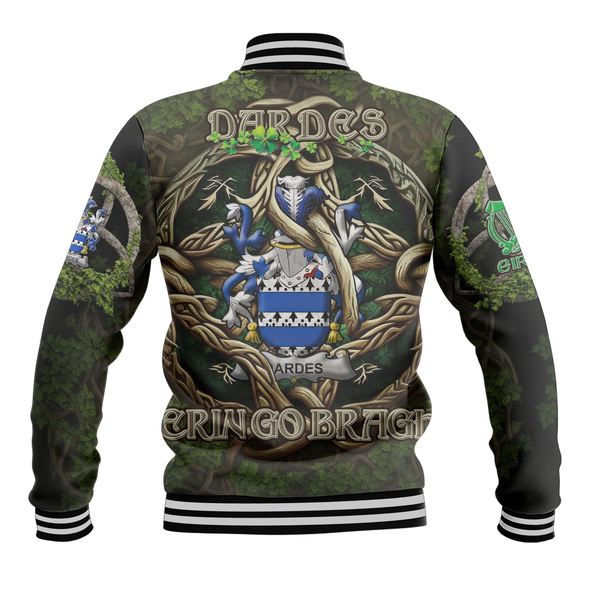 Dardes or Dardis Baseball Jackets Ireland Is My Root Style