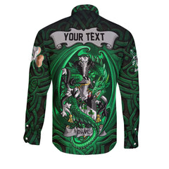 Davis Long Sleeve Button Shirts The Green Dragon Of Ireland Style