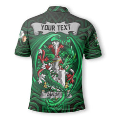 Davoren or O Davoren Polo Shirts The Green Dragon Of Ireland Style