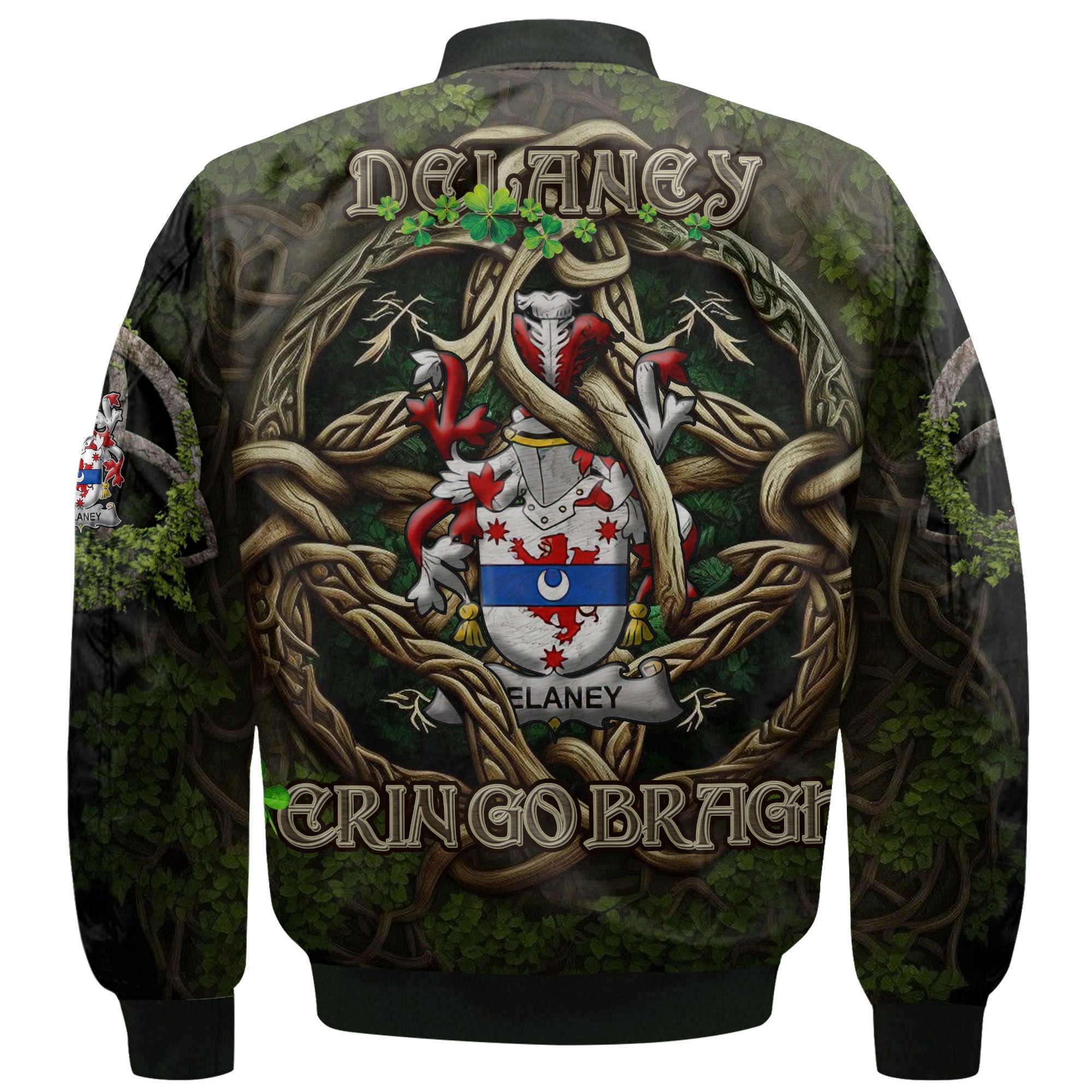 Delaney or O Delany Bomber Jackets Ireland Is My Root Style