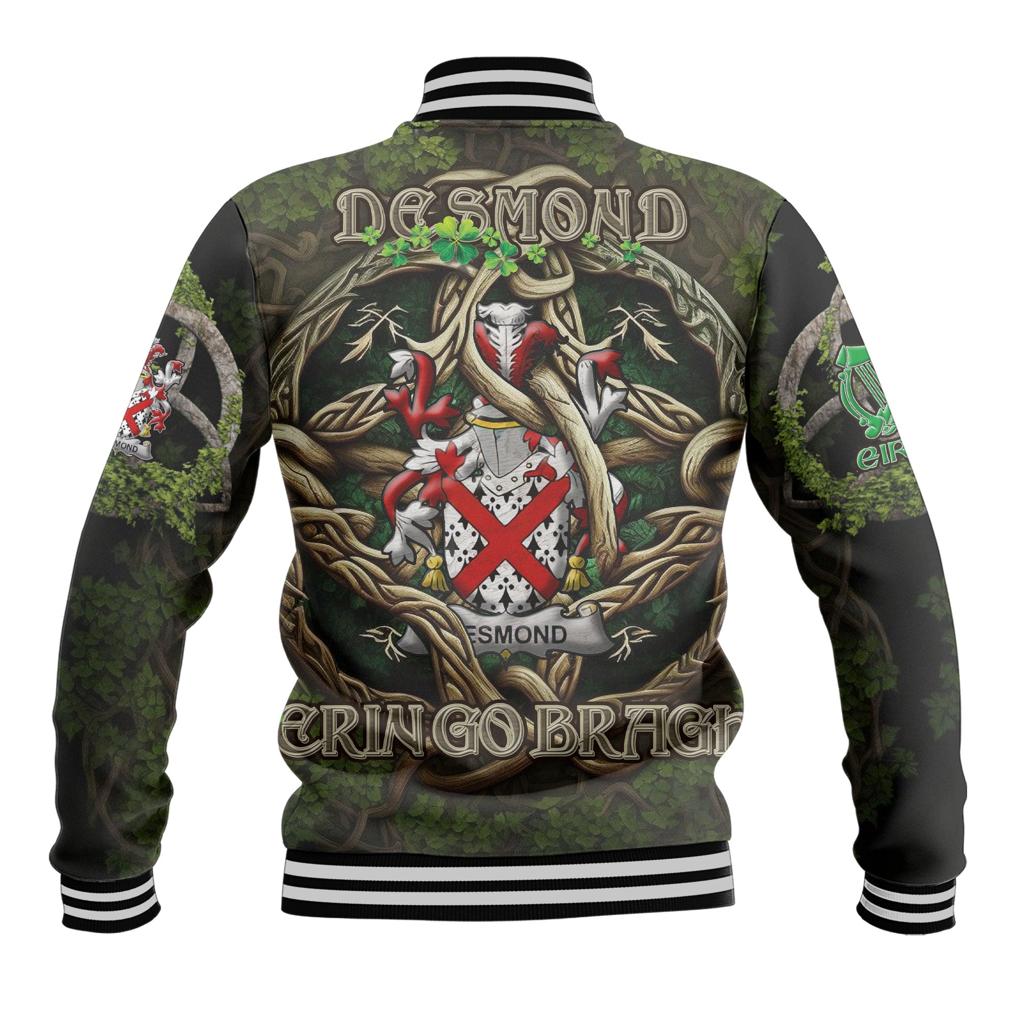 Desmond Baseball Jackets Ireland Is My Root Style