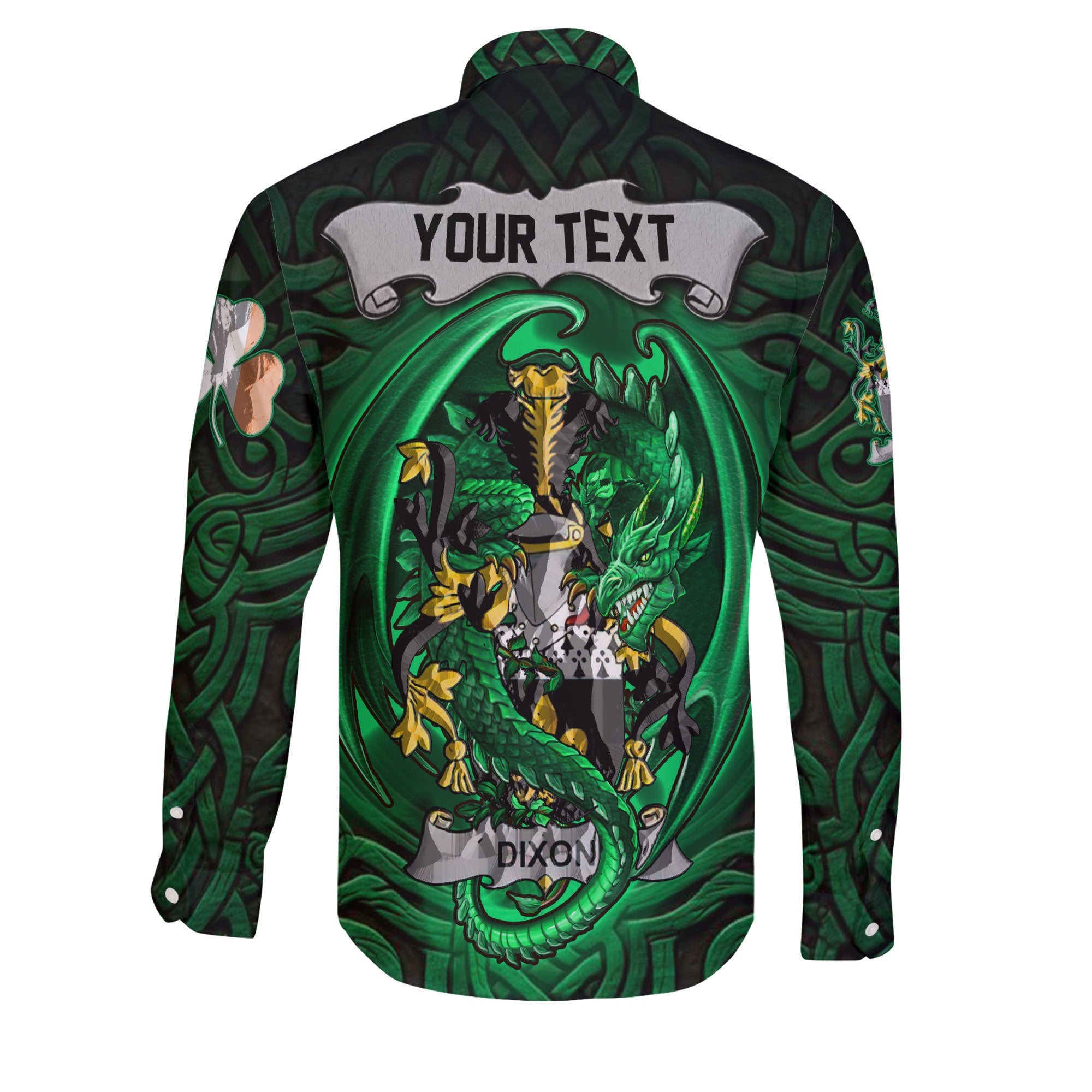 Dixon Long Sleeve Button Shirts The Green Dragon Of Ireland Style