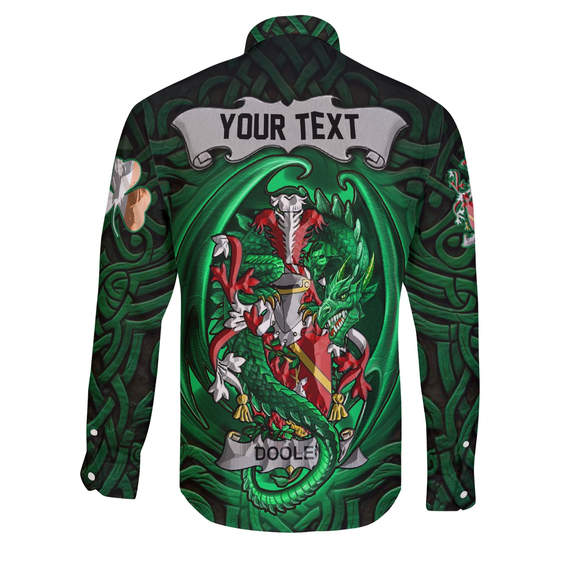 Dooley or O Dooley Long Sleeve Button Shirts The Green Dragon Of Ireland Style