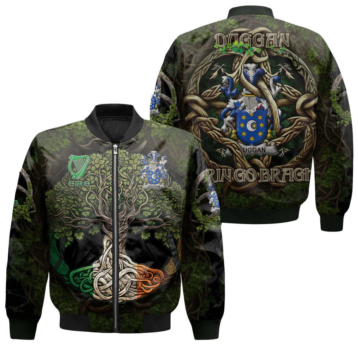 Duggan or O Duggan Bomber Jackets Ireland Is My Root Style