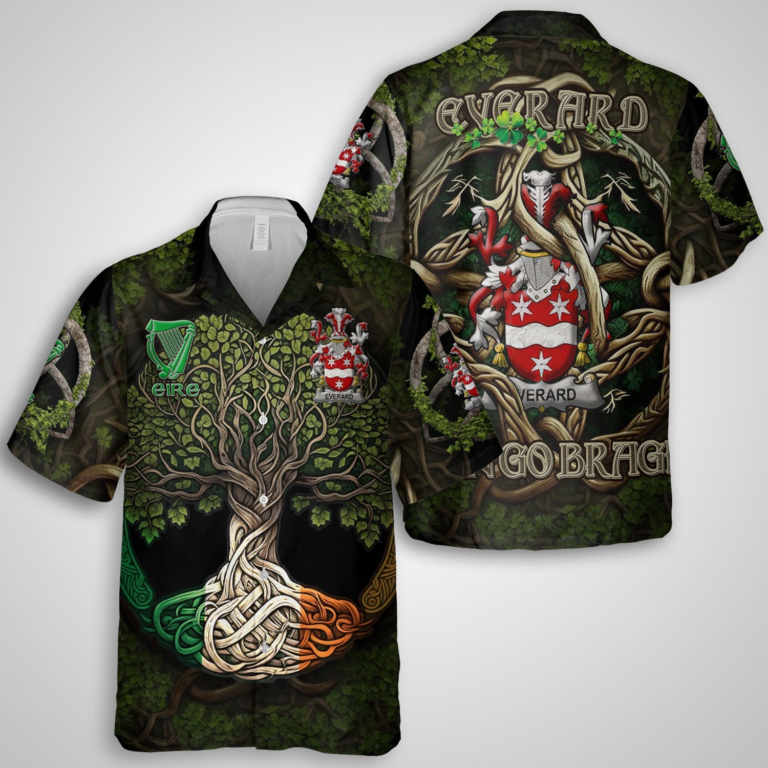 Everard Hawaiian Shirts Ireland Is My Root Style