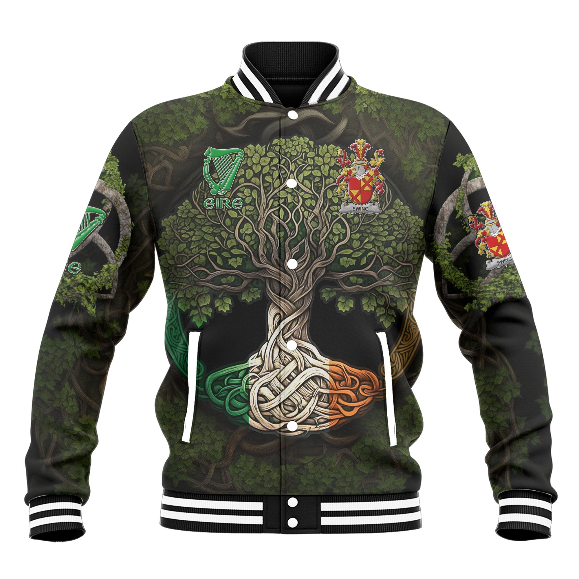 Ewing Baseball Jackets Ireland Is My Root Style