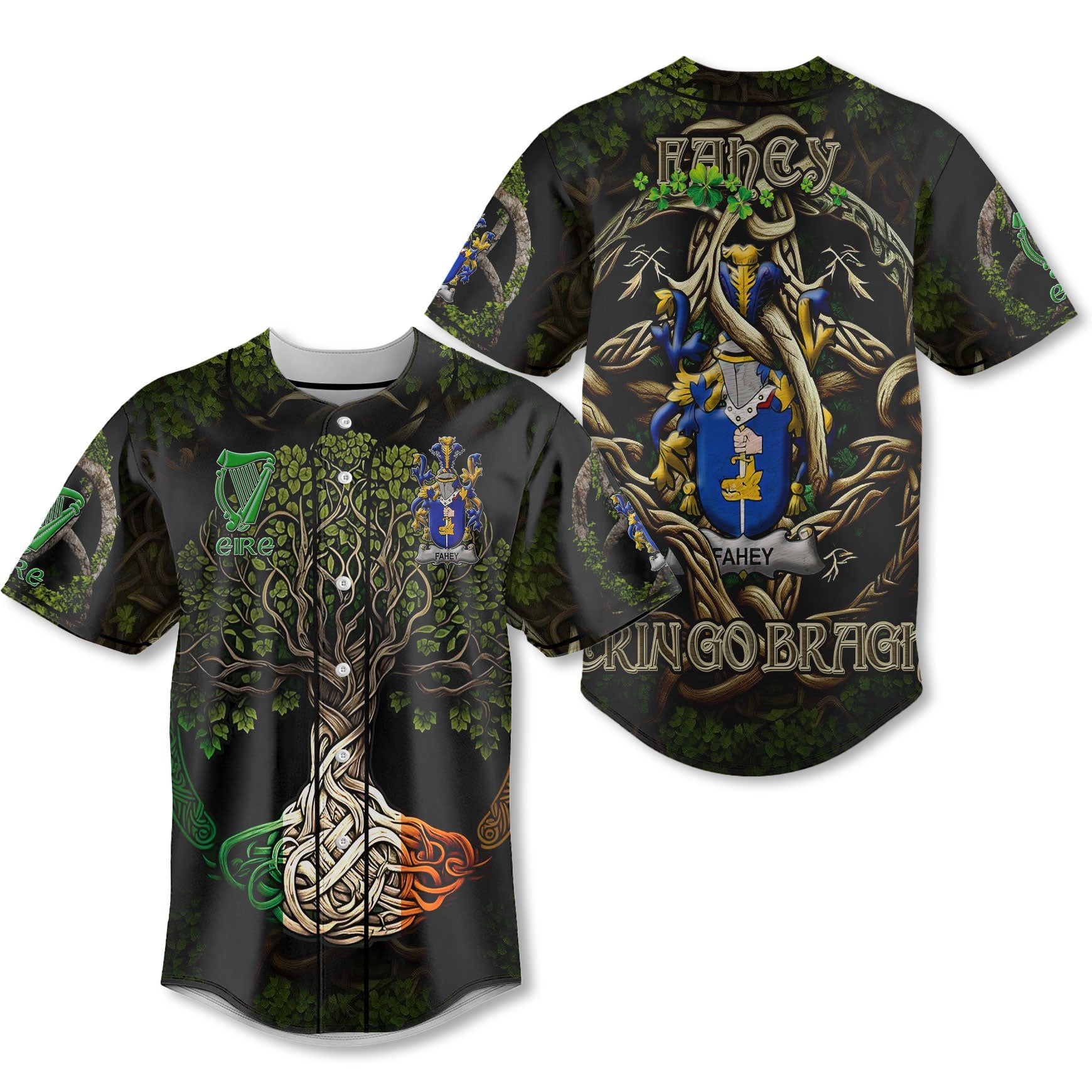 Fahey or O Fahy Baseball Jerseys Ireland Is My Root Style