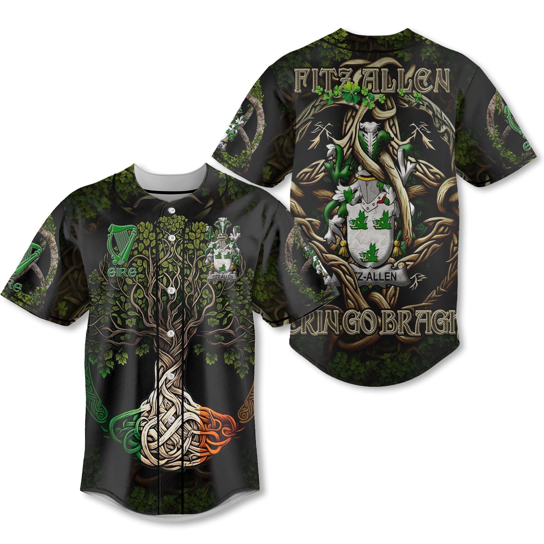 Fitz Allen Baseball Jerseys Ireland Is My Root Style