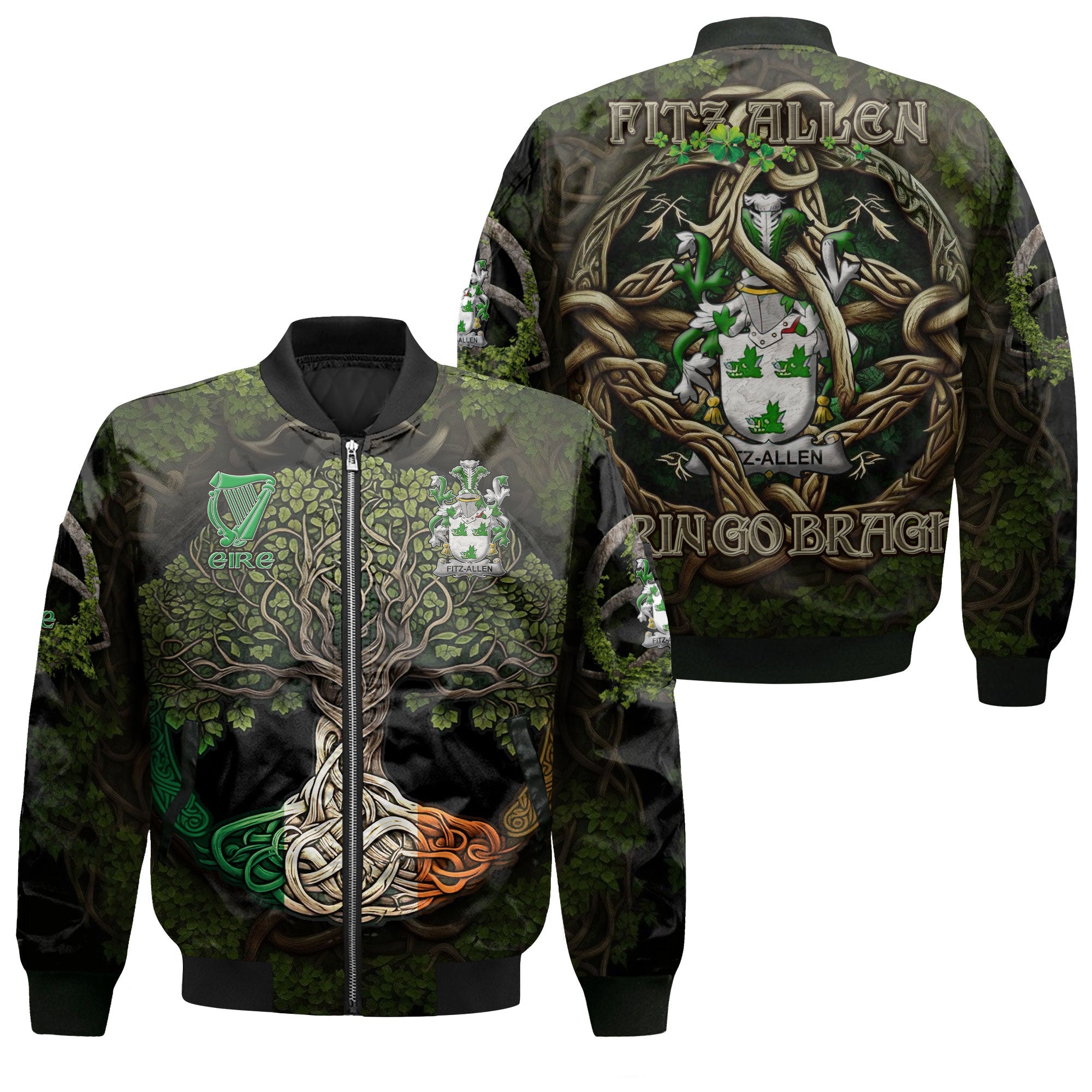 Fitz Allen Bomber Jackets Ireland Is My Root Style