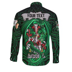Fitz Oliver Long Sleeve Button Shirts The Green Dragon Of Ireland Style