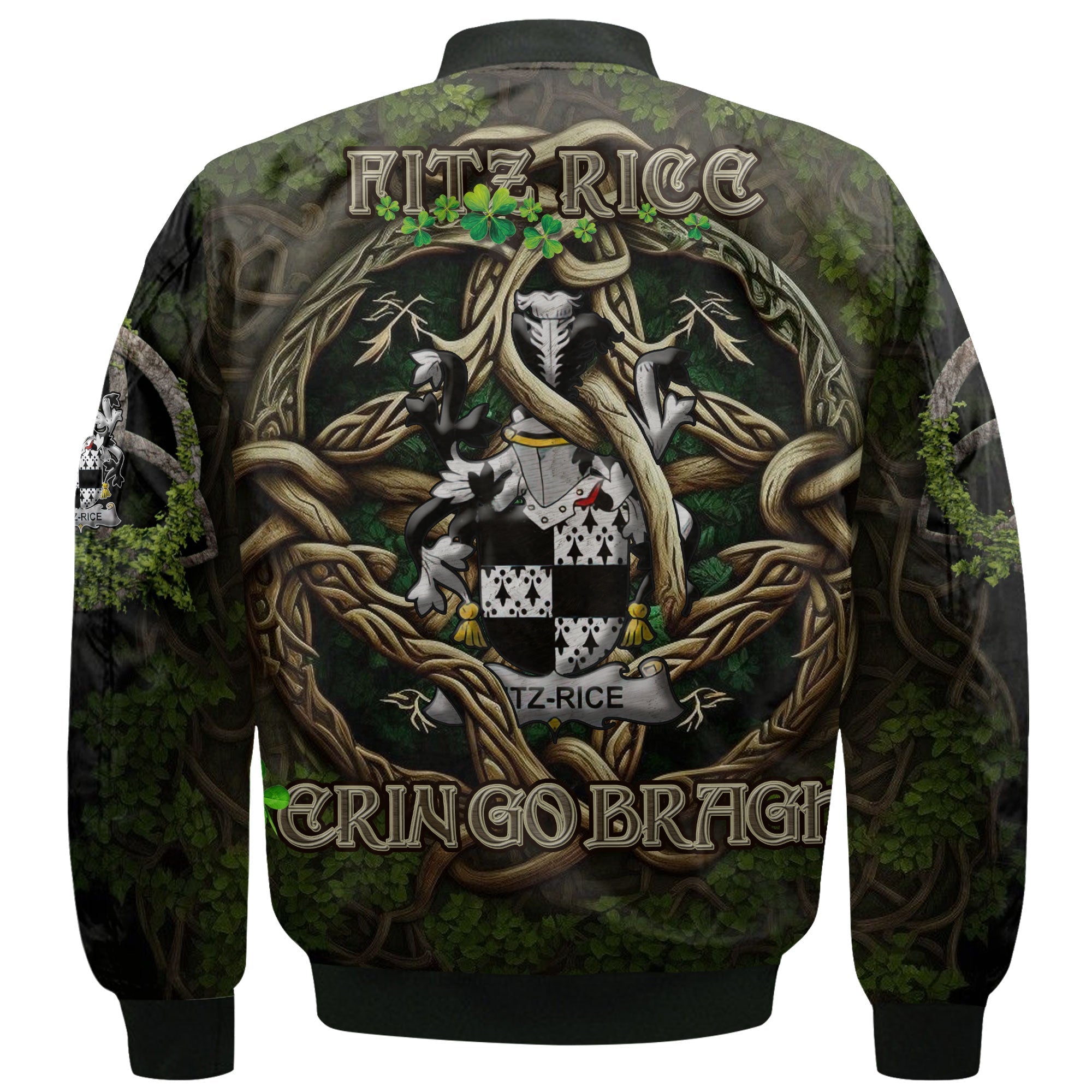 Fitz Rice Bomber Jackets Ireland Is My Root Style