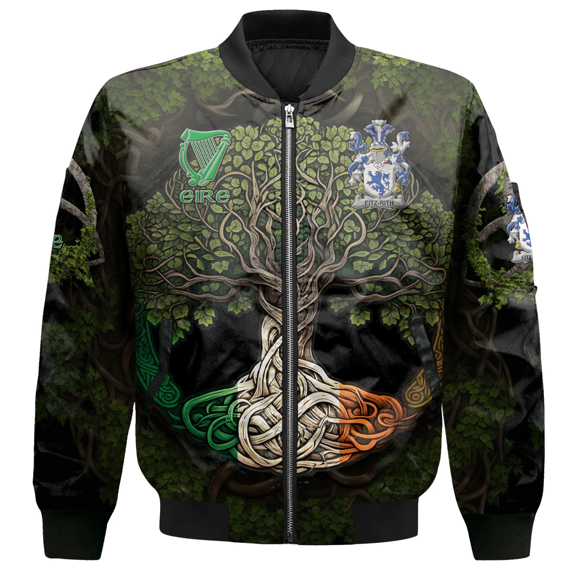 Fitz Rith Bomber Jackets Ireland Is My Root Style