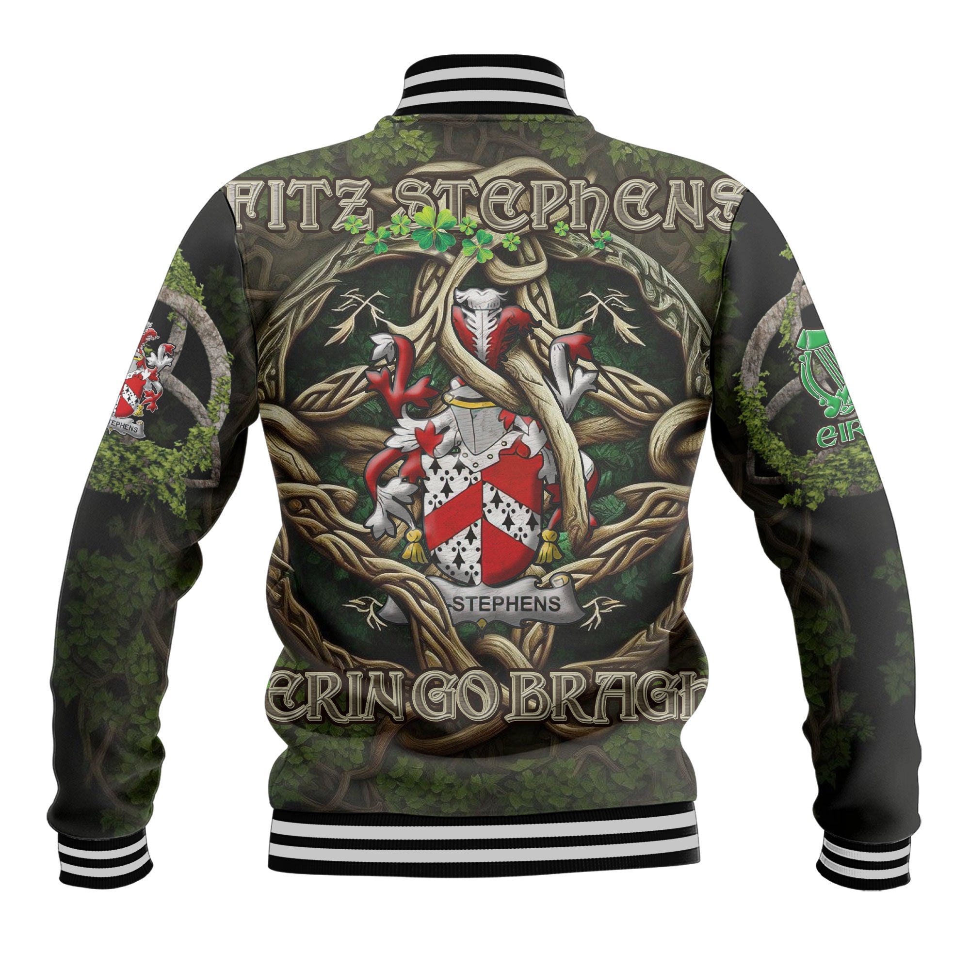 Fitz Stephens Baseball Jackets Ireland Is My Root Style