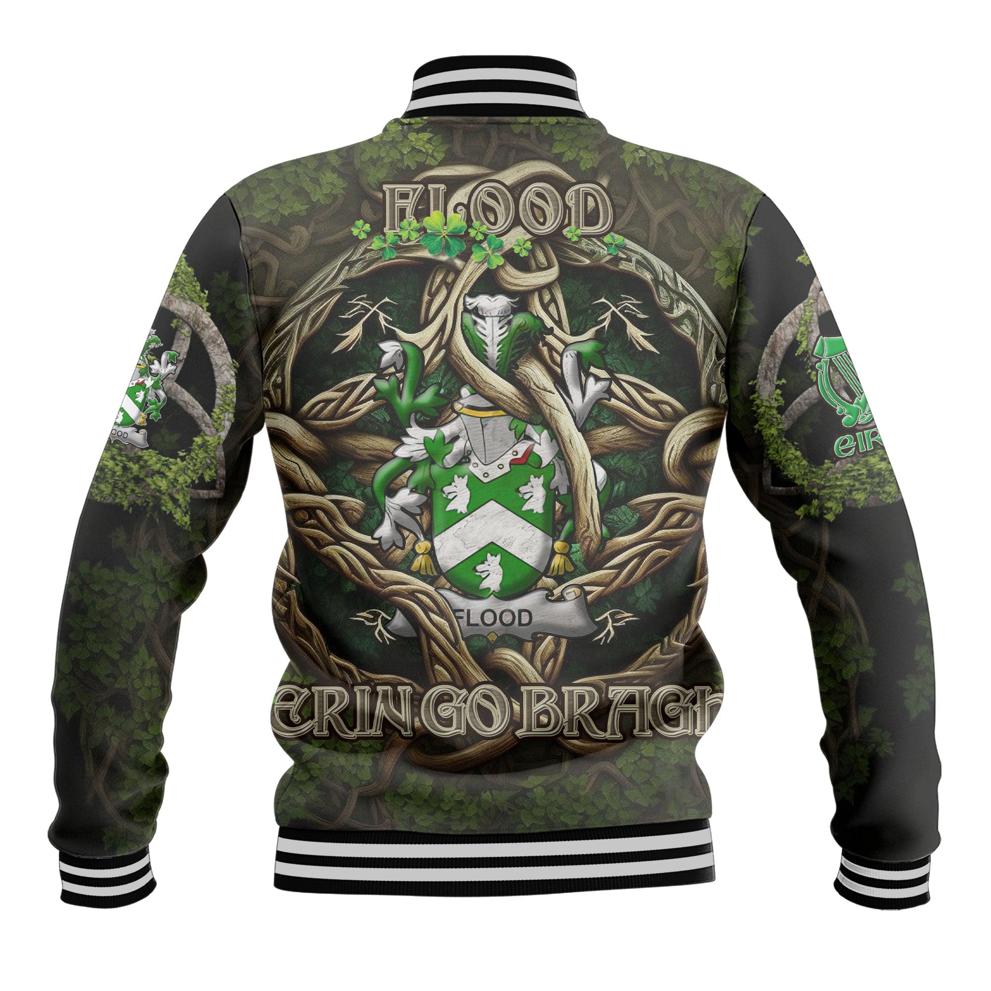 Flood Baseball Jackets Ireland Is My Root Style