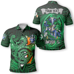 Gahan or McGahan Polo Shirts The Green Dragon Of Ireland Style