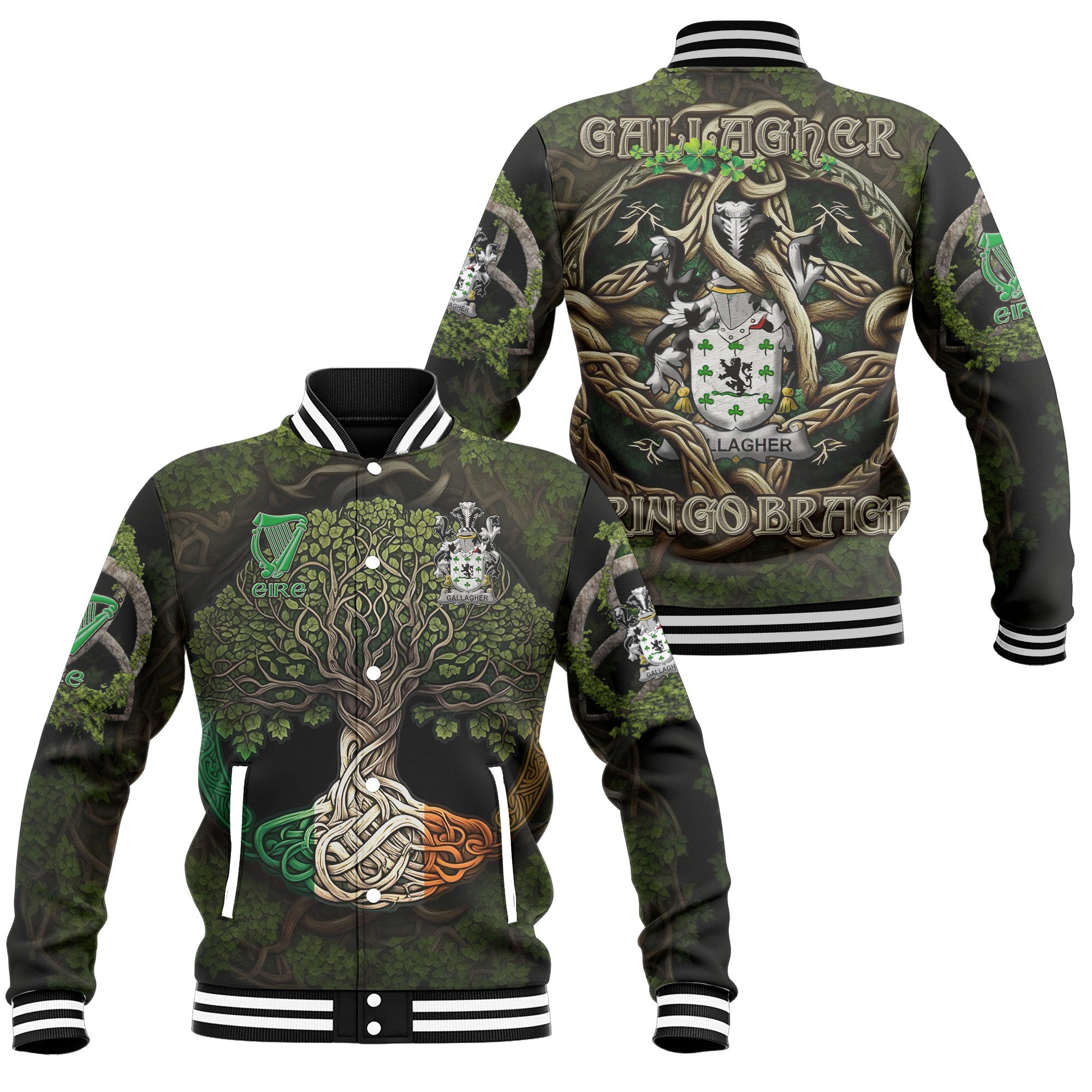 Gallagher or O Gallagher Baseball Jackets Ireland Is My Root Style