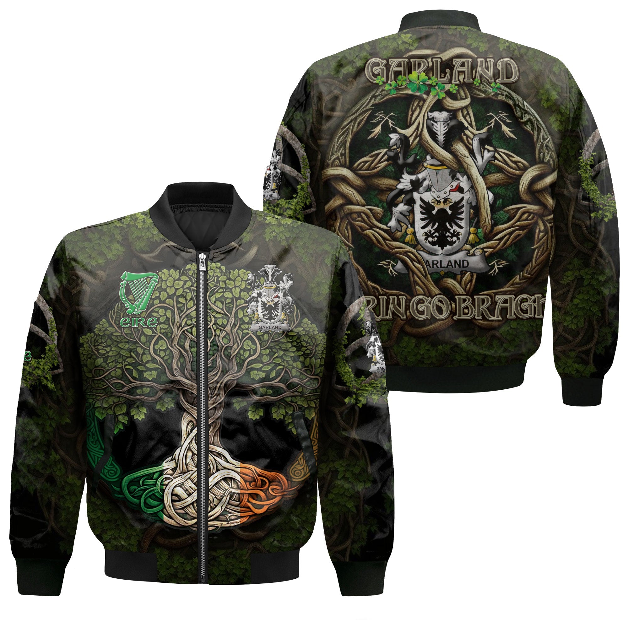 Garland or McGartland Bomber Jackets Ireland Is My Root Style