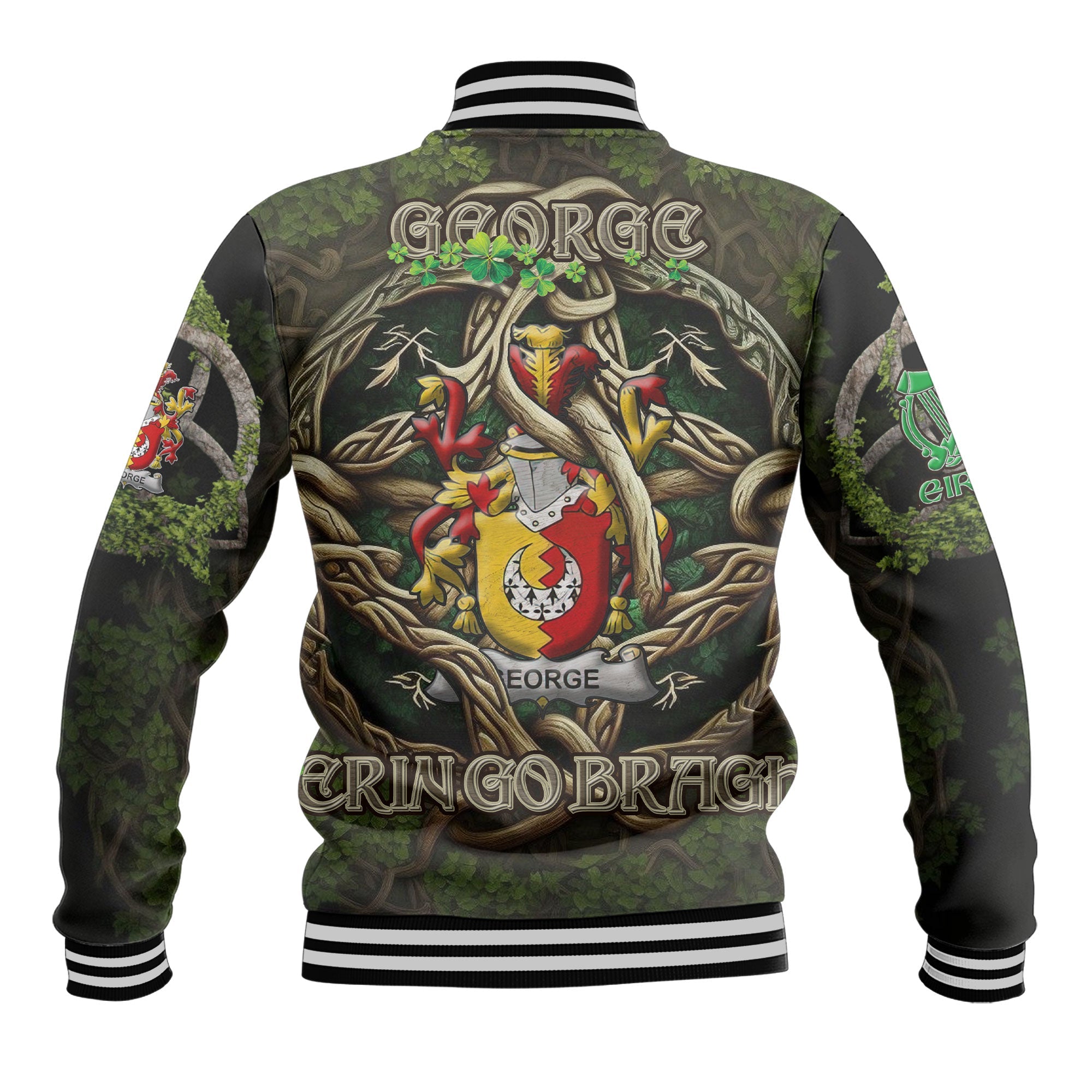 George Baseball Jackets Ireland Is My Root Style
