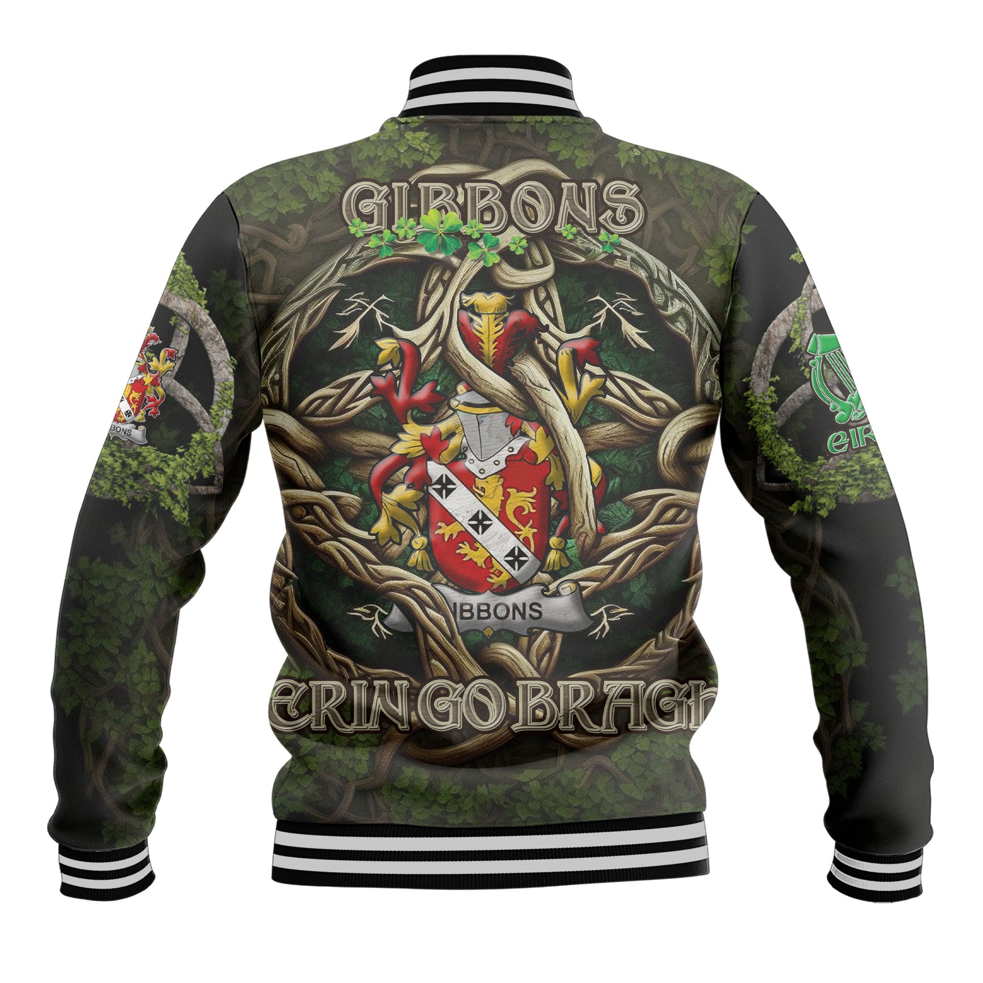 Gibbons or McGibbons Baseball Jackets Ireland Is My Root Style