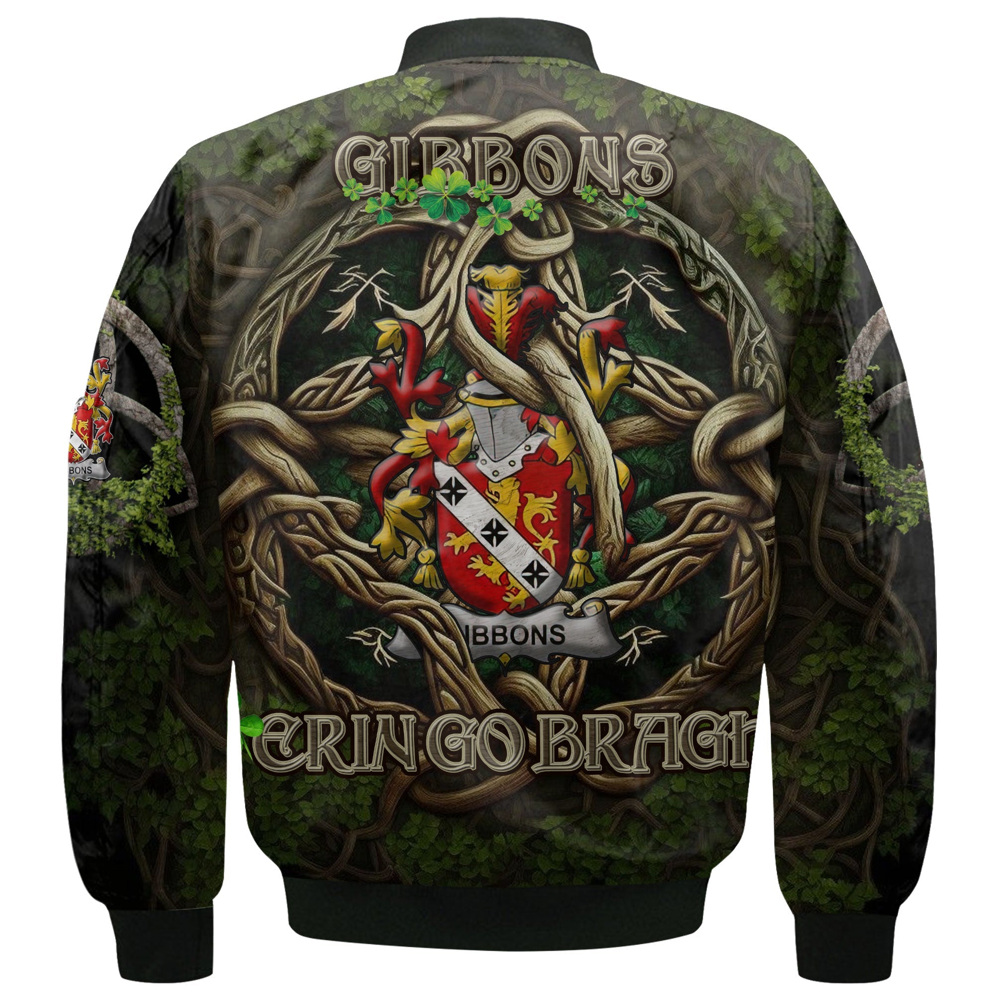 Gibbons or McGibbons Bomber Jackets Ireland Is My Root Style