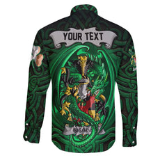 Giggins Long Sleeve Button Shirts The Green Dragon Of Ireland Style