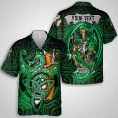 Giles or Gyles Hawaiian Shirts The Green Dragon Of Ireland Style