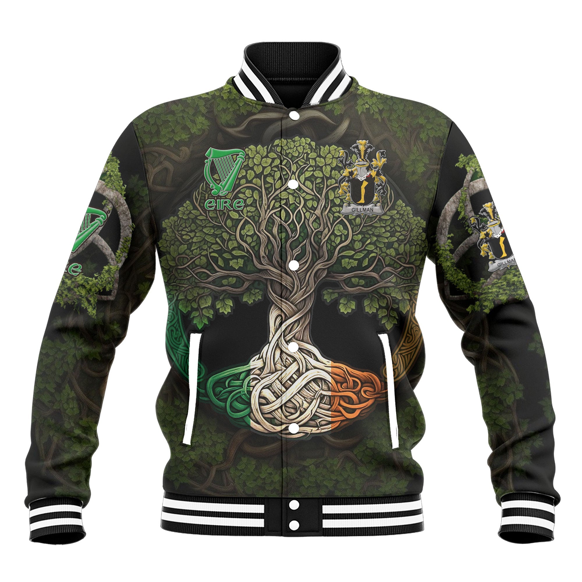 Gillman Baseball Jackets Ireland Is My Root Style