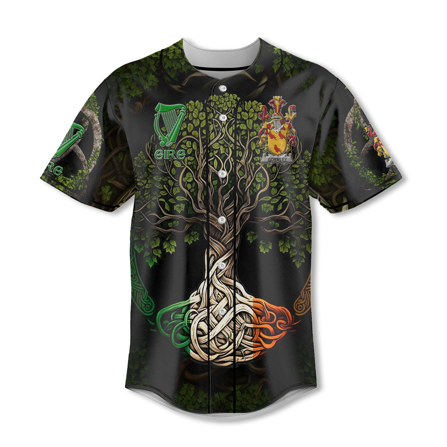 Gormley or O Gormley Baseball Jerseys Ireland Is My Root Style