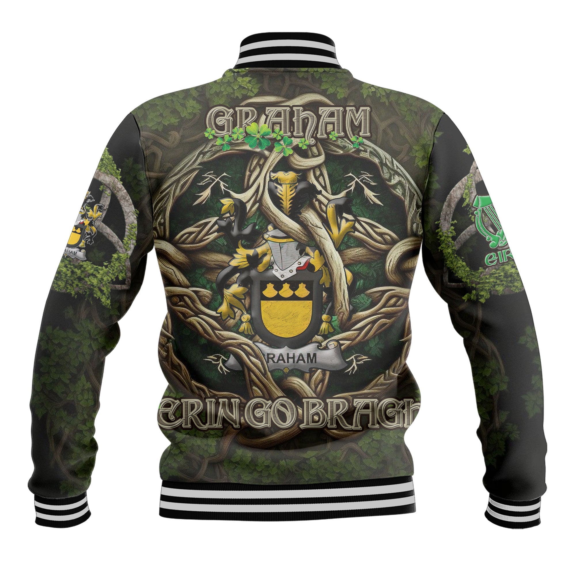 Graham or Grahan Baseball Jackets Ireland Is My Root Style