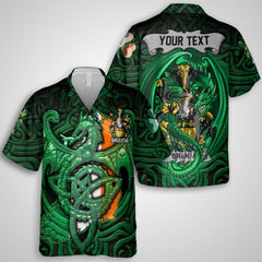 Graham or Grahan Hawaiian Shirts The Green Dragon Of Ireland Style