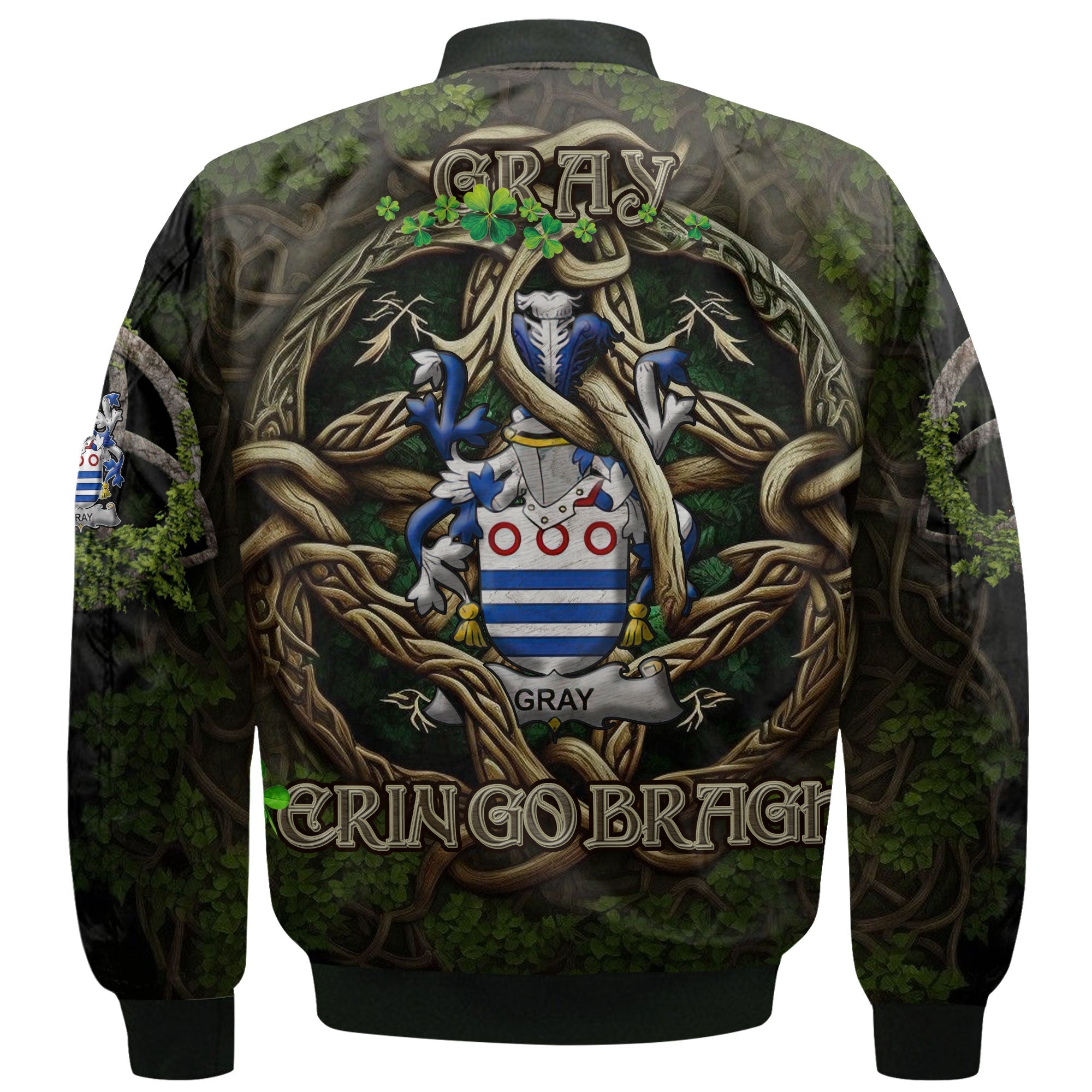 Gray Bomber Jackets Ireland Is My Root Style