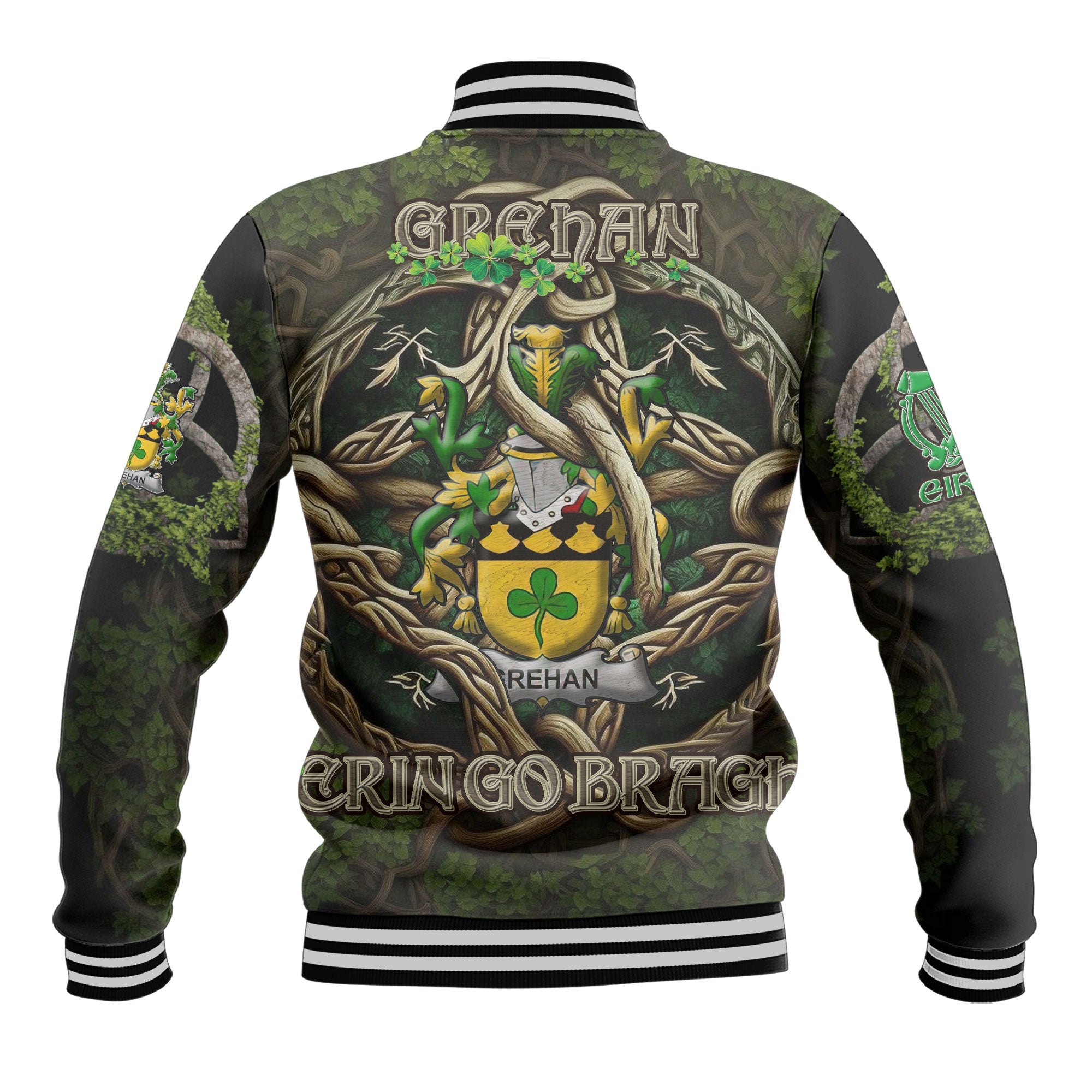 Grehan or O Greaghan Baseball Jackets Ireland Is My Root Style