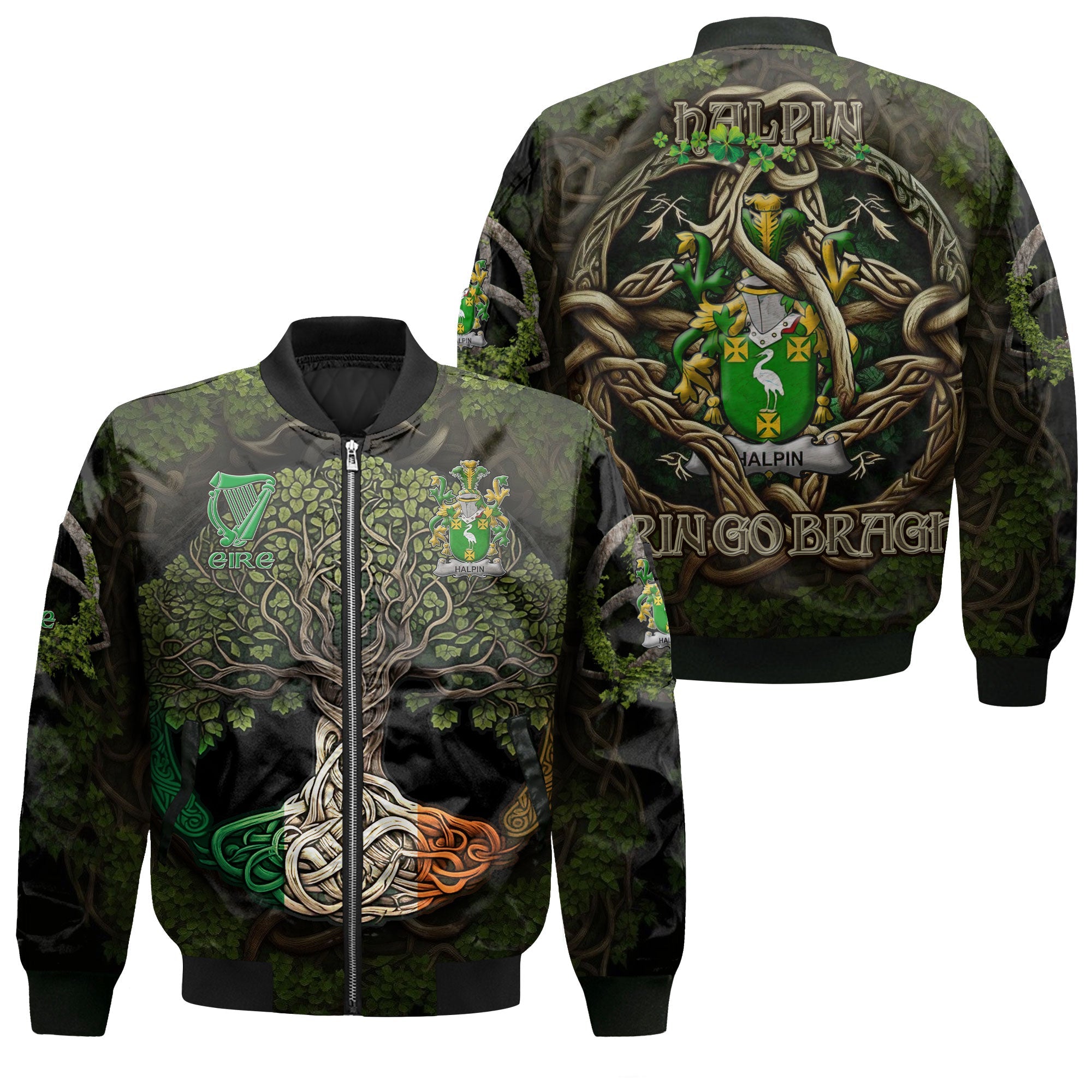 Halpin or O Halpin Bomber Jackets Ireland Is My Root Style