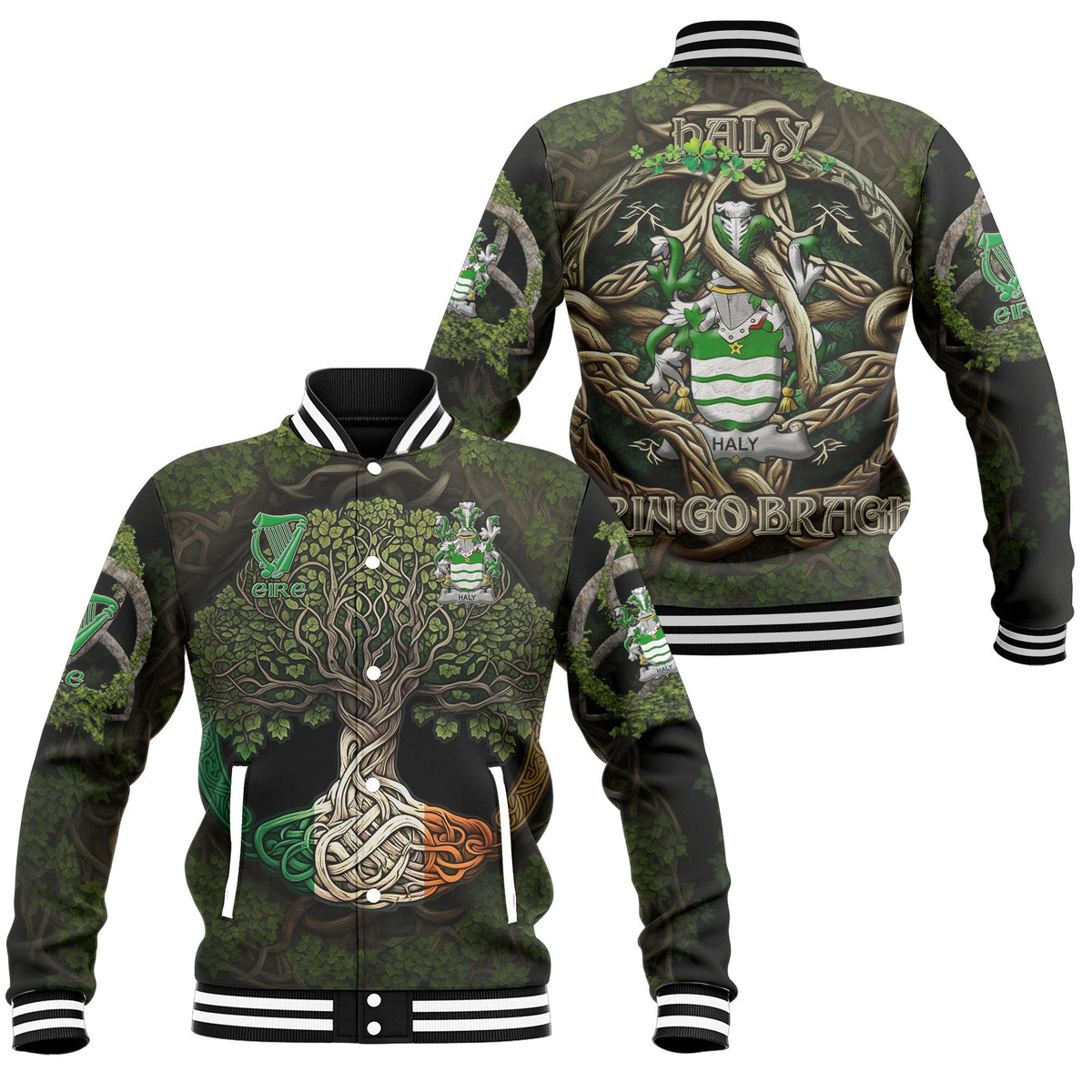 Haly Baseball Jackets Ireland Is My Root Style